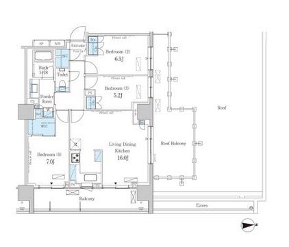 3LDKの間取り画像