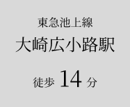 大崎広小路駅徒歩14分