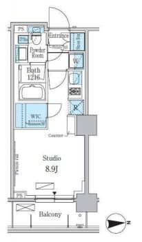 1Rの間取り画像